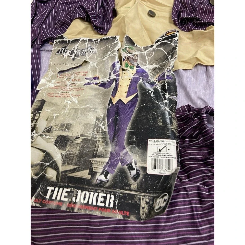 Worn once, Batman Joker 3 piece costume, The Dark Knight Trilogy, Medium - Picture 4 of 11
